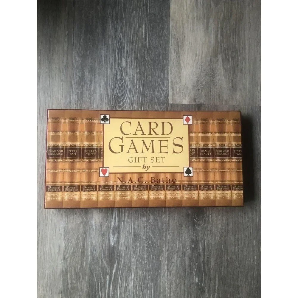 Card Games Gift Set by N. A. C. Bathe Book & New C